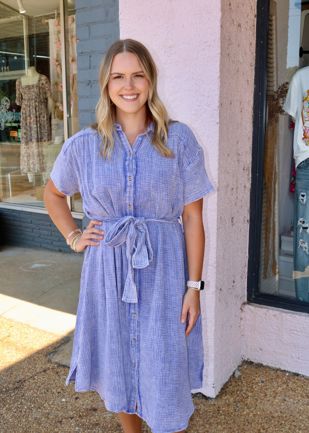 TRY IT OUT DRESS - BLUE.