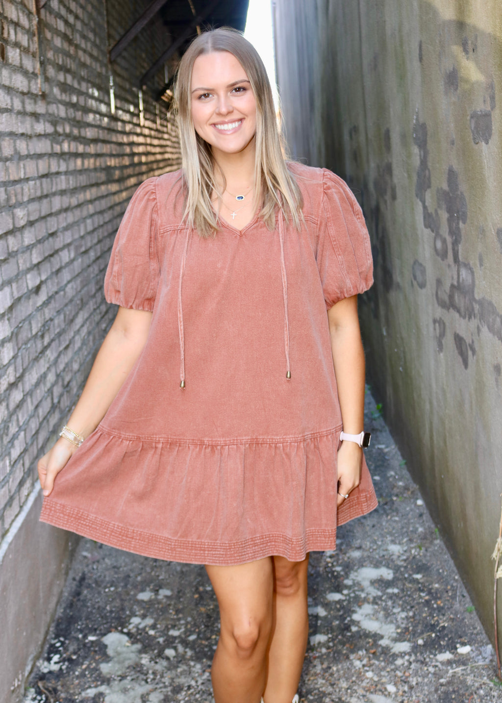 LOTS LEFT TO LIVE DRESS - RUST