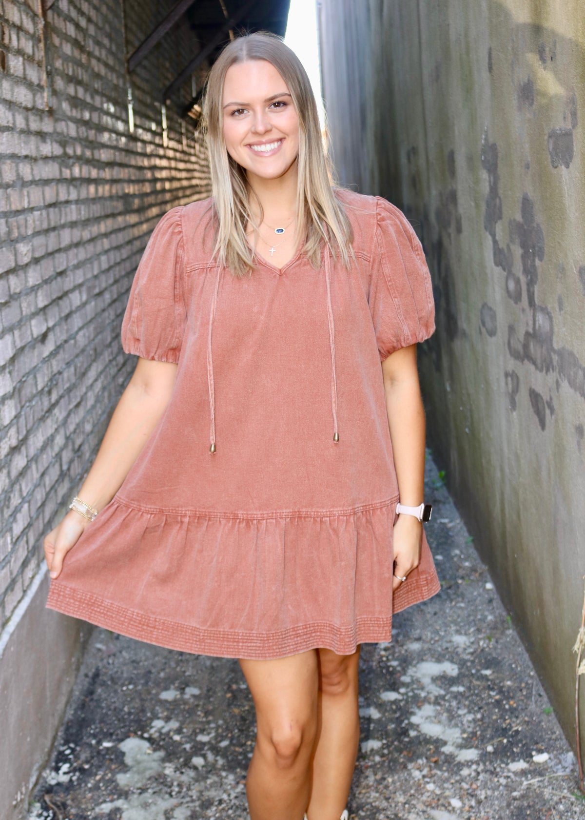 LOTS LEFT TO LIVE DRESS - RUST