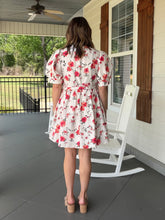 Load image into Gallery viewer, TAKE ME WITH YOU DRESS - WHITE/CORAL
