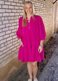 YOURS FOREVER DRESS - MAGENTA
