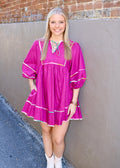 STARTING OUT RIGHT DRESS - MAGENTA