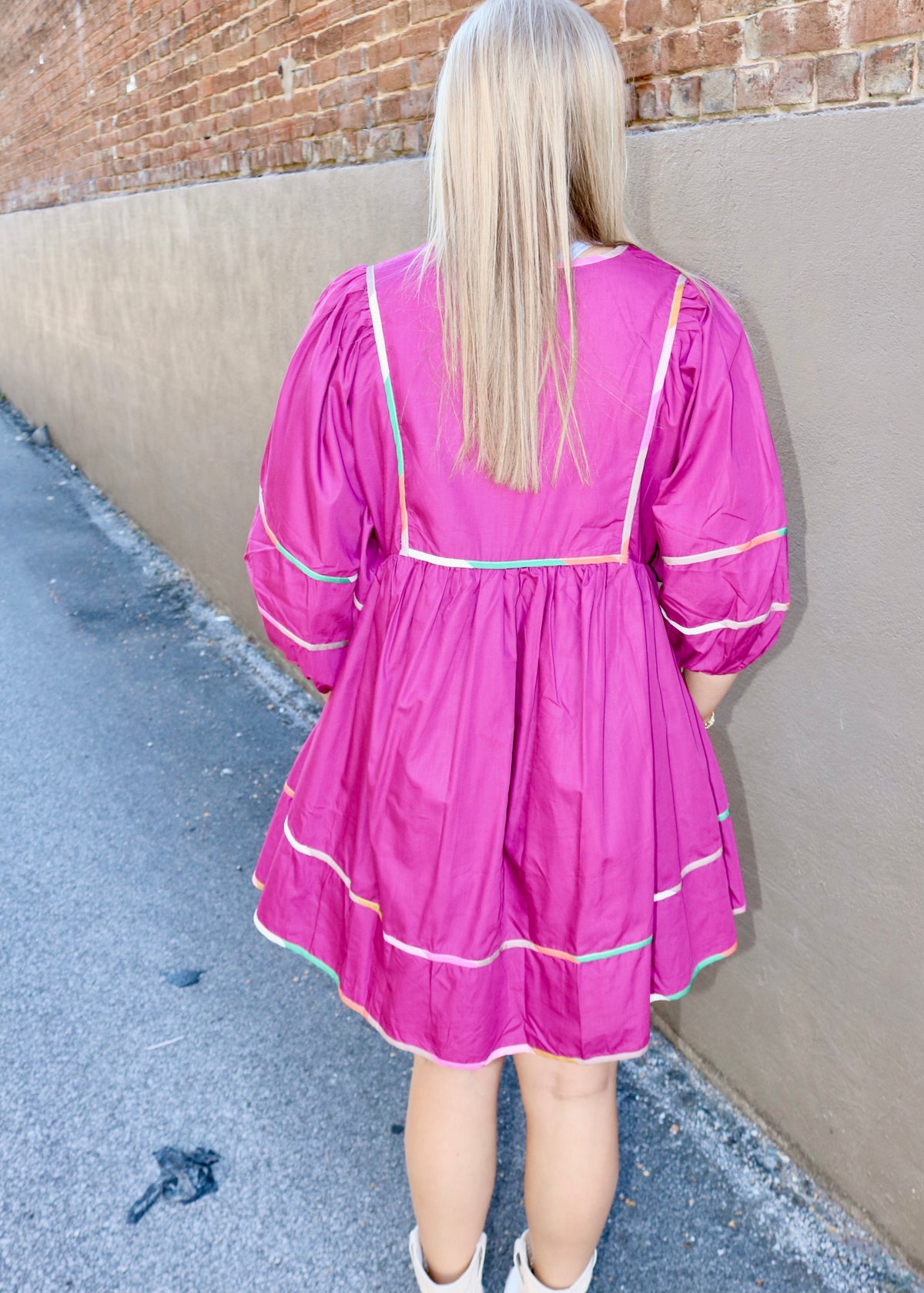 STARTING OUT RIGHT DRESS - MAGENTA