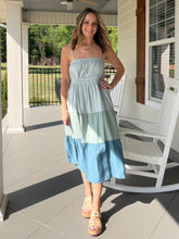 Load image into Gallery viewer, IN THE MIDST OF IT ALL DRESS - BLUES
