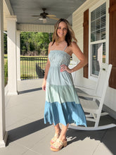 Load image into Gallery viewer, IN THE MIDST OF IT ALL DRESS - BLUES
