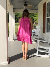 Load image into Gallery viewer, ON THE WAY BACK DRESS - MAGENTA
