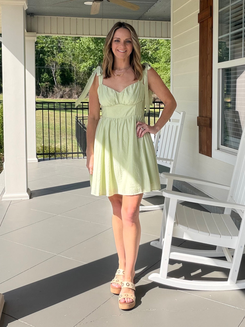 IF YOU MUST GO DRESS - LIGHT LIME