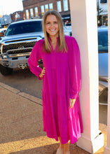 Load image into Gallery viewer, REST AT EASE DRESS - MAGENTA
