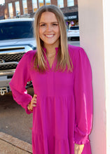 Load image into Gallery viewer, REST AT EASE DRESS - MAGENTA
