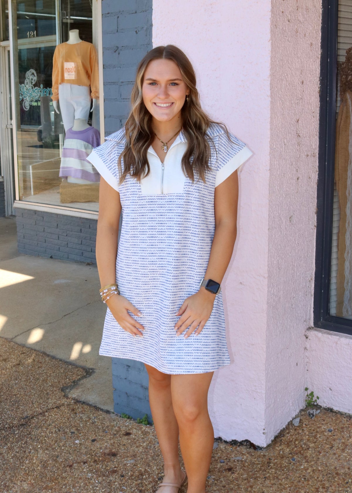 HAVE TO KNOW DRESS. - BLUE