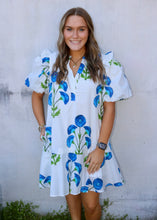 Load image into Gallery viewer, SO READY FOR IT DRESS - WHITE/BLUE
