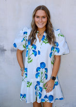 Load image into Gallery viewer, SO READY FOR IT DRESS - WHITE/BLUE
