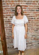 Load image into Gallery viewer, THINKING OF YOU DRESS - WHITE/BEIGE

