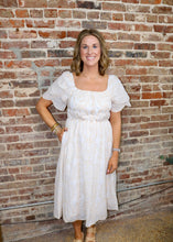 Load image into Gallery viewer, THINKING OF YOU DRESS - WHITE/BEIGE
