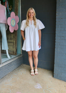 KEEP ON SINGING DRESS - WHITE