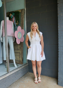 WE HEAR YOU DRESS - WHITE