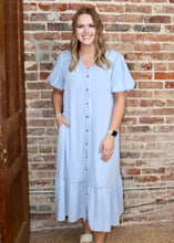 Load image into Gallery viewer, MORE THAN YOU EXPECT DRESS - LT DENIM
