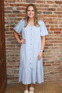 MORE THAN YOU EXPECT DRESS - LT DENIM