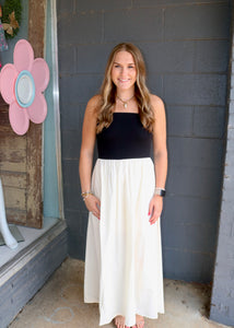 NEED YOU MORE DRESS - BLK/CRM