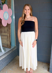 NEED YOU MORE DRESS - BLK/CRM