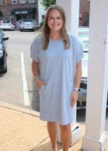 Load image into Gallery viewer, STAY THE COURSE DRESS - DENIM BLUE
