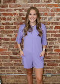 COME FOR MORE ROMPER - PURPLE
