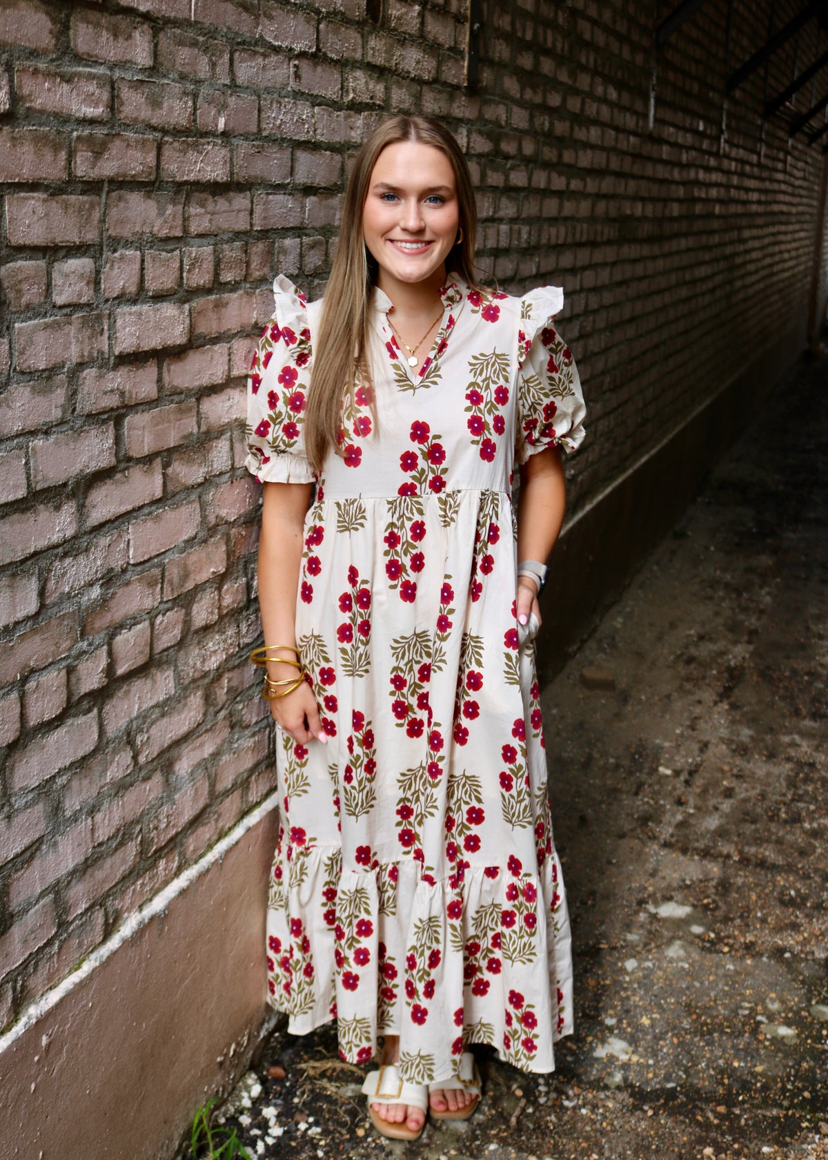 SUNS GOING DOWN DRESS - ECRU