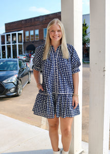 WORKING ON IT DRESS - NAVY