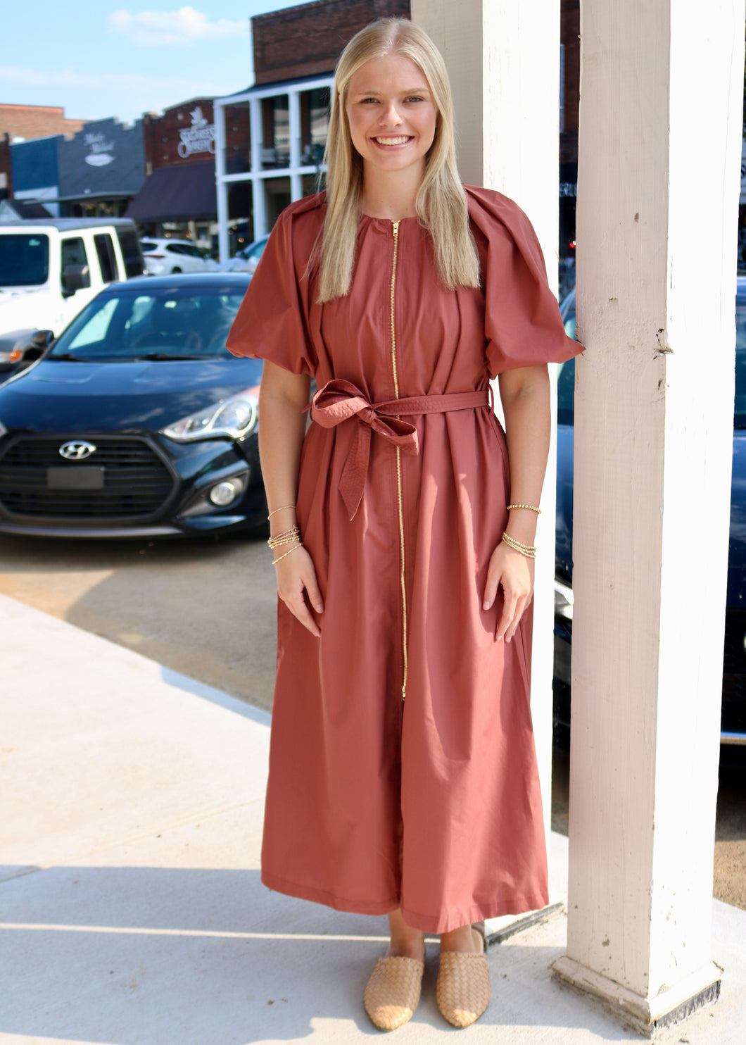 TALK ABOUT IT DRESS - CLAY