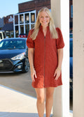 ALWAYS WORTH IT DRESS - RUST