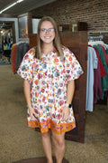 ALL ALONG THE WAY DRESS - IVORY MULTI