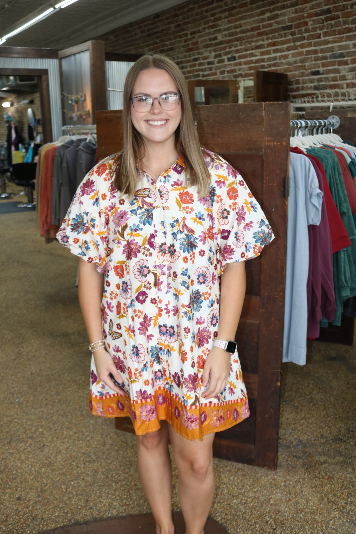 ALL ALONG THE WAY DRESS - IVORY MULTI