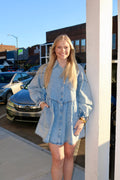 BELIEVE IN ME DRESS - LT DENIM