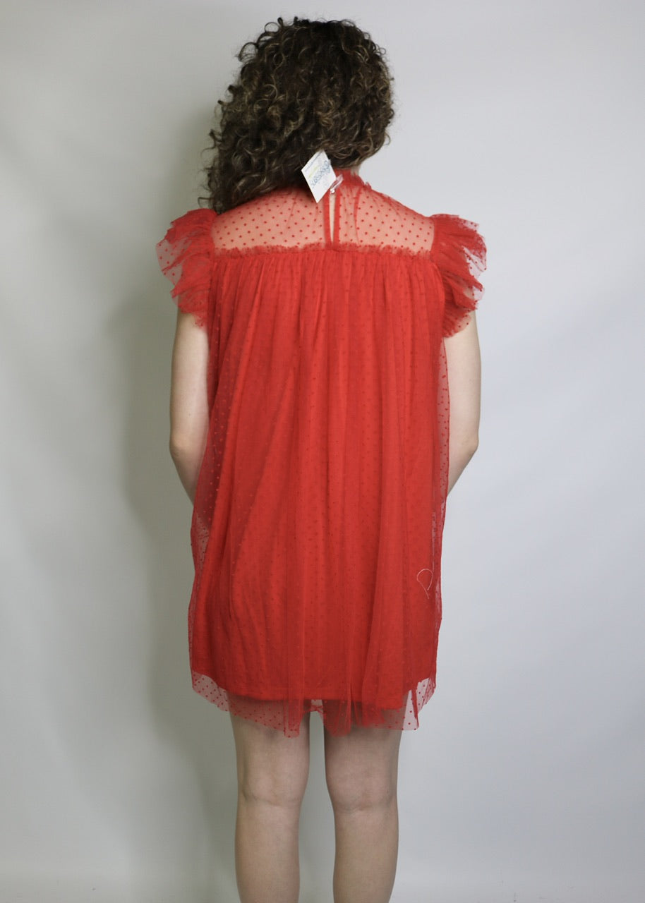 MAKE ME LOVE YOU DRESS - RED