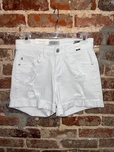 JB WHITE CUFF DISTRESSED SHORTS