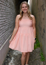 Load image into Gallery viewer, NEVER KNEW DRESS - PEACH
