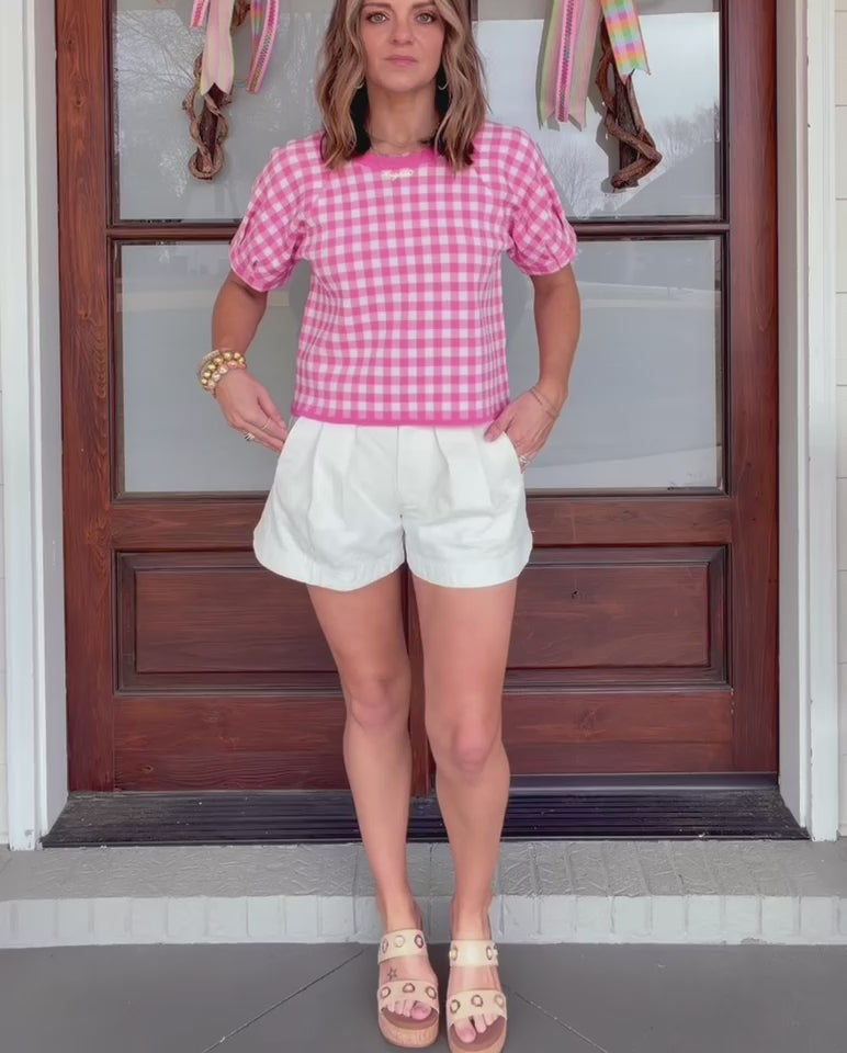 TELL ME MORE SHORTS - WHITE