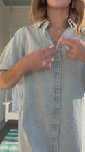 Load and play video in Gallery viewer, TAKE IT WITH YOU DRESS - LT DENIM
