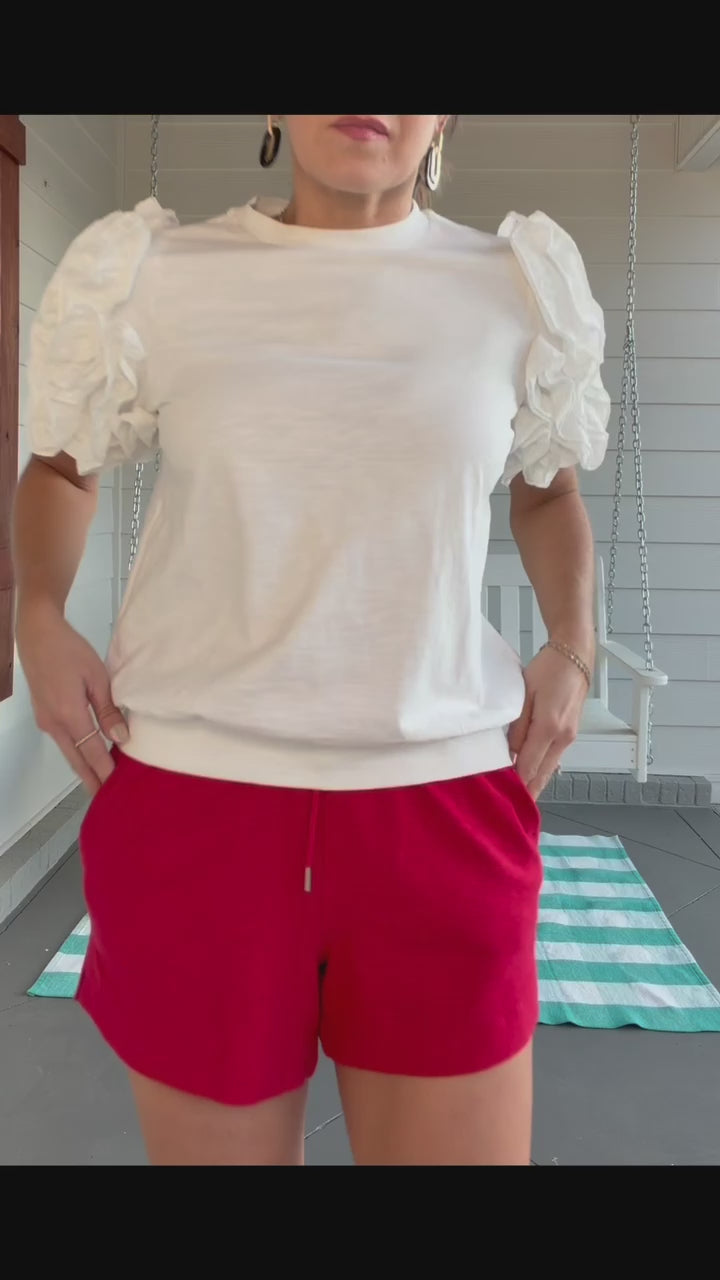 PLAY THE PART SHORTS - RED