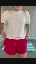 Load and play video in Gallery viewer, PLAY THE PART SHORTS - RED
