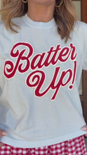 Load and play video in Gallery viewer, BATTER UP PUFF CROP TEE

