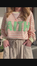 Load and play video in Gallery viewer, HAVE A LITTLE FAITH TOP - PEACH MIX
