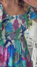Load and play video in Gallery viewer, WISH YOU THE BEST DRESS - BLUE MULTI
