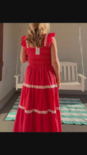 Load and play video in Gallery viewer, TOP OF THE LINE DRESS - TOMATO
