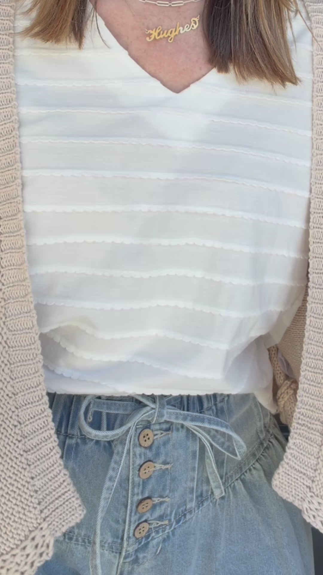 TAKE ME WITH YOU CARDIGAN - NATURAL