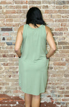 Load image into Gallery viewer, KEEP IT CASUAL DRESS - SAGE
